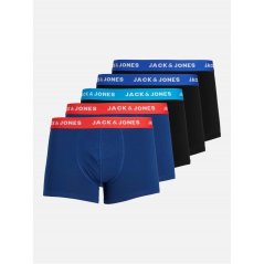 Jack and Jones Men's Lee 5 Pack Trunks Surf the Web
