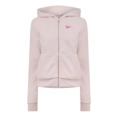 Reebok Women's Fleece Full-Zip Hoodie Light Pink