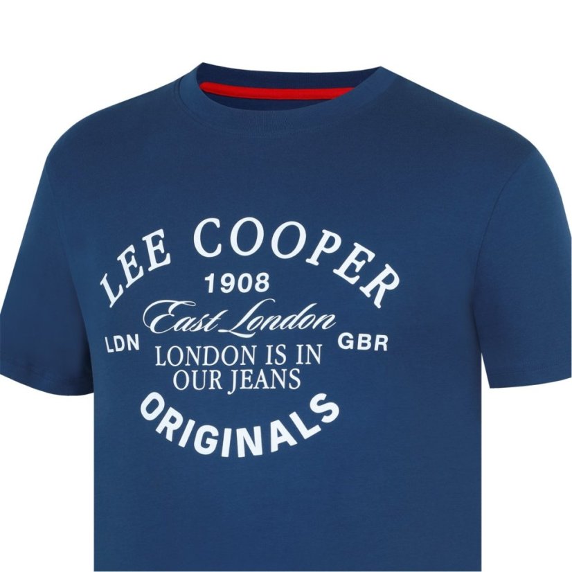 Lee Cooper pánske tričko Vintage Blue