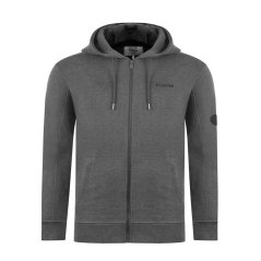 Firetrap Mens Brunel Full Zip Fleece Hoodie Charcoal