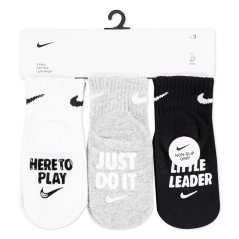 Nike 3 Pack Verbiage Gripper Crew Socks White