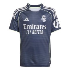 adidas Real Madrid Away Shirt 2025 2026 Juniors Blue