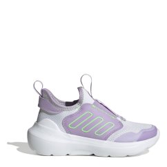 adidas Kids' Tensaur Comfort Low-Top Trainers White/Lime/Plum