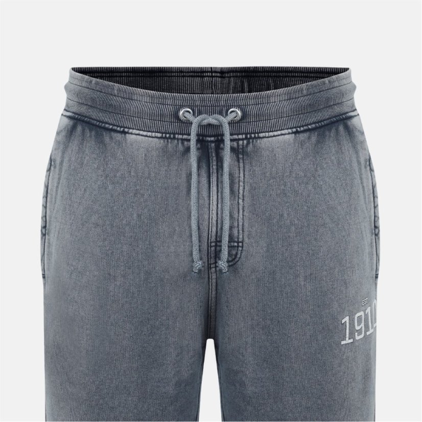 Everlast Men's NYC Jog Closed Hem Fleece Joggers Washed Grey