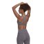 adidas CoreFlow Studio Medium-Support Yoga Wind Bra Womens Grey
