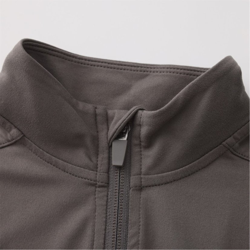 USA Pro 1/4 Zip Junior Charcoal