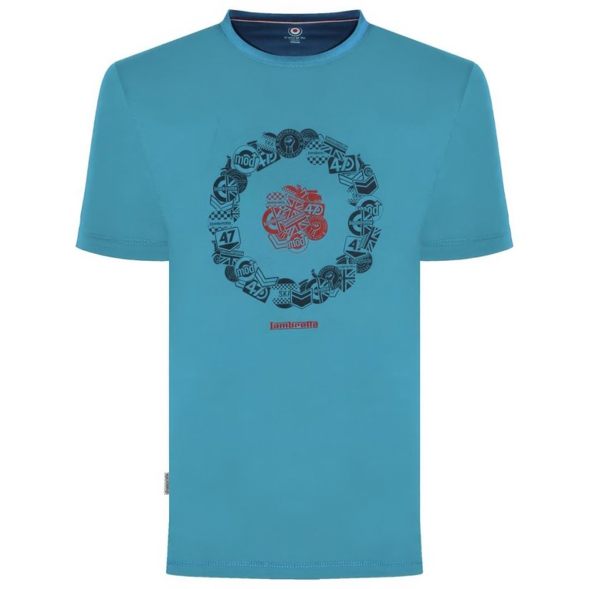 Lambretta Target Tee Blue Moon