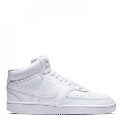 Nike Court Vision Mid Women's Hi Tops Triple White