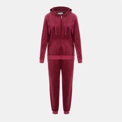 Miso Women Velour Tracksuit Fuchsia
