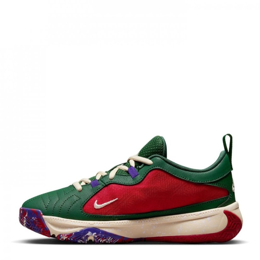 Nike Freak 5 Jnr Basketball Shoe Red/Gold