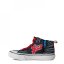 Skechers Mid Top Combo Panda Sneaker High-Top Trainers Boys Blue/ Red