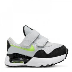 Nike Air Max System Baby Sneakers White/Volt/Blk