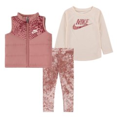 Nike Kids' 3 Piece Vest Set Gilets Red Stardust