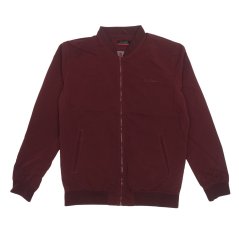 Pierre Cardin Bomber Jacket Mens Burgundy