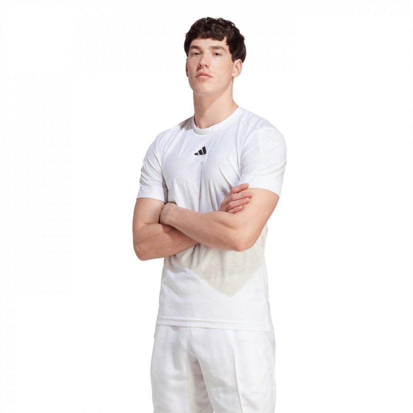 adidas AEROREADY Freelift Pro Tennis T-Shirt Mens White