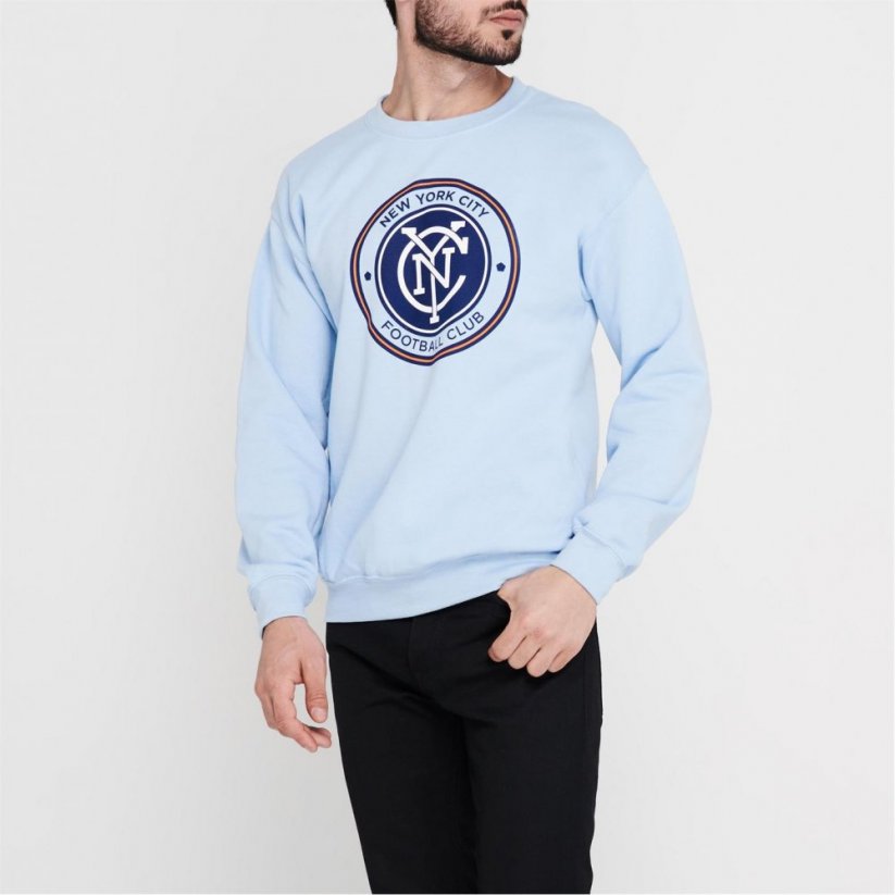 MLS Logo Crew Sweatshirt Mens New York C