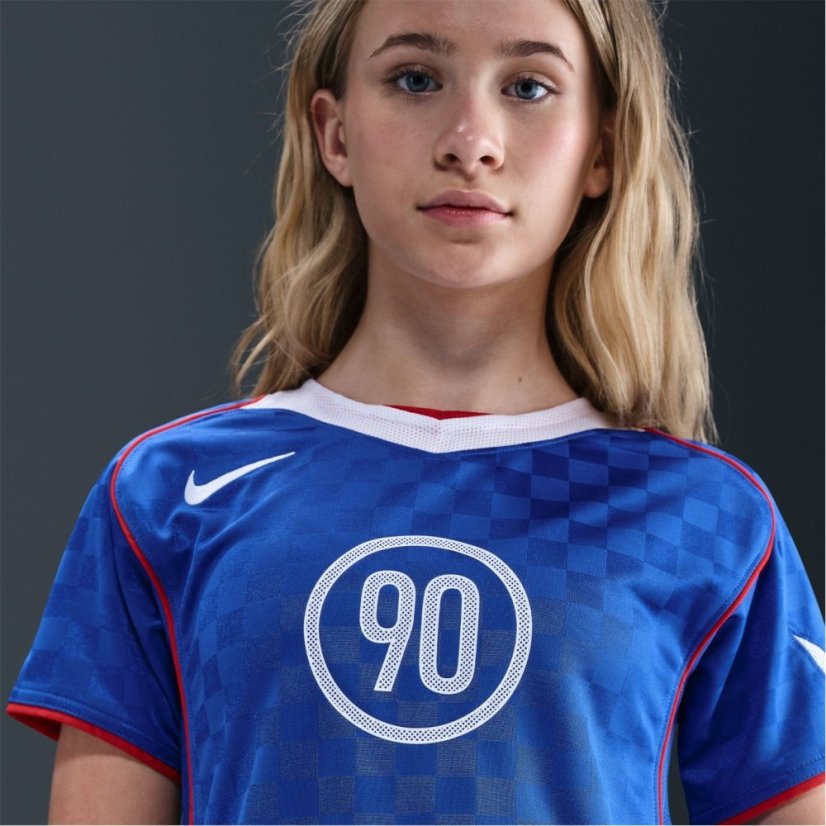 Nike Total 90 Energy Shirt Juniors Blue/White
