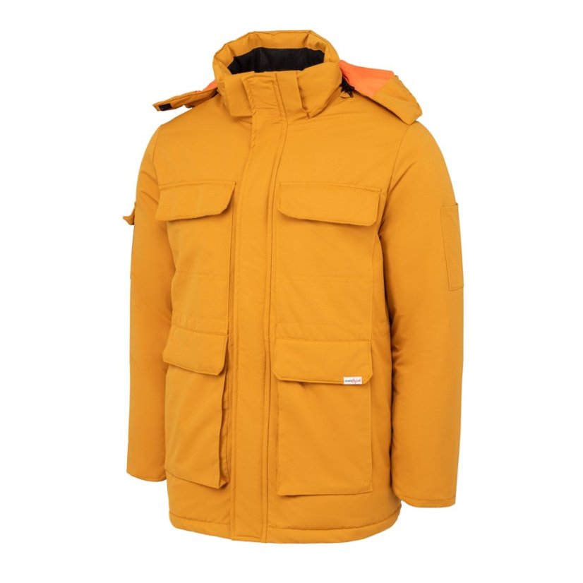 Lee Cooper Cooper Men Padded Parka Jacket Yellow