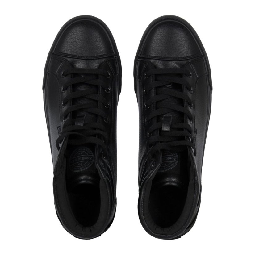 SoulCal Asti Hi Trainers Mens Black/Black