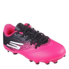 Skechers Razor Juniors Firm Ground Football Boots Black/Pink