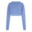 Reebok Classics Wide Knit Cardigan Sweatshirt Womens Blusla