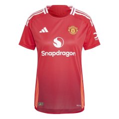 adidas Manchester United Authentic Home Shirt 2024 2025 Womens Mufc Red