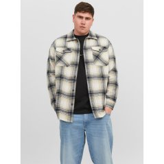 Jack and Jones Eddie Overshirt Mens Plus Size Twill