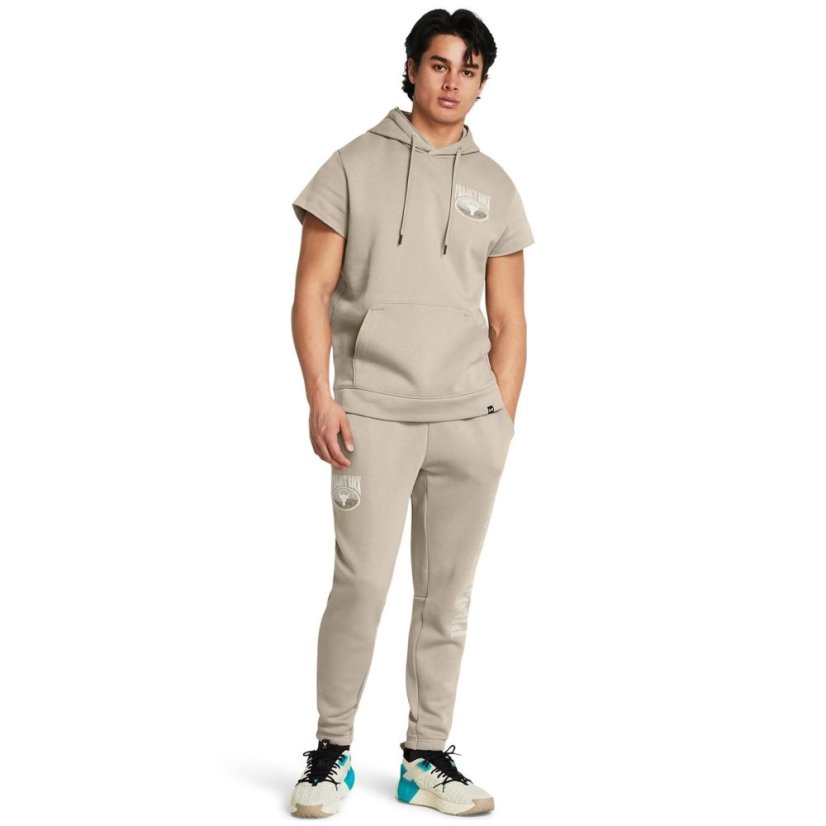 Under Armour Men's PR Icon Open Hem Fleece Joggers Brown