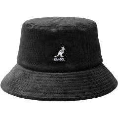 KANGOL Adults Cord Bucket Hats Black