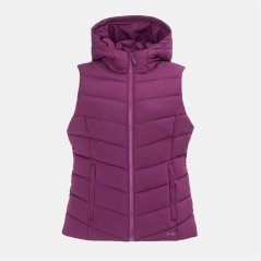 Slazenger Women's Padded Full Zip Gilet Plum