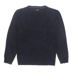 Pierre Cardin Crew Knit Jumper Mens Navy