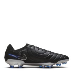 Nike Tiempo Legend 10 Pro Firm Ground Football Boots Black/Chrome