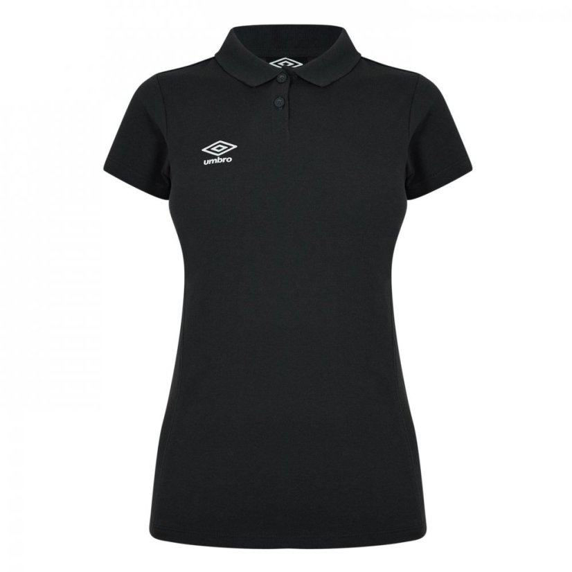 Umbro Women's Club Essential Polo Carbon/White