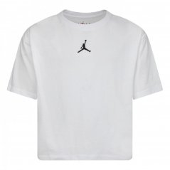 Air Jordan Jordan Jumpman Cropped T-Shirt Junior Girls White/Blk SL