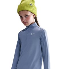 Nike Older Girls DRI-FIT Long Sleeve Half Zip Indigo