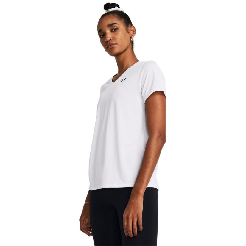 Under Armour Tech™ V-Neck Short Sleeve Womens White