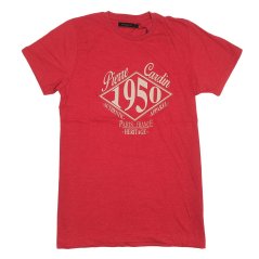 Pierre Cardin Marl Mens Tee Red Marl