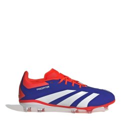 adidas Predator 24 Elite Children Firm Ground Football Boots Blue/Wht/Red