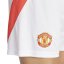 adidas Manchester United Home Shorts 2024 2025 Adults White