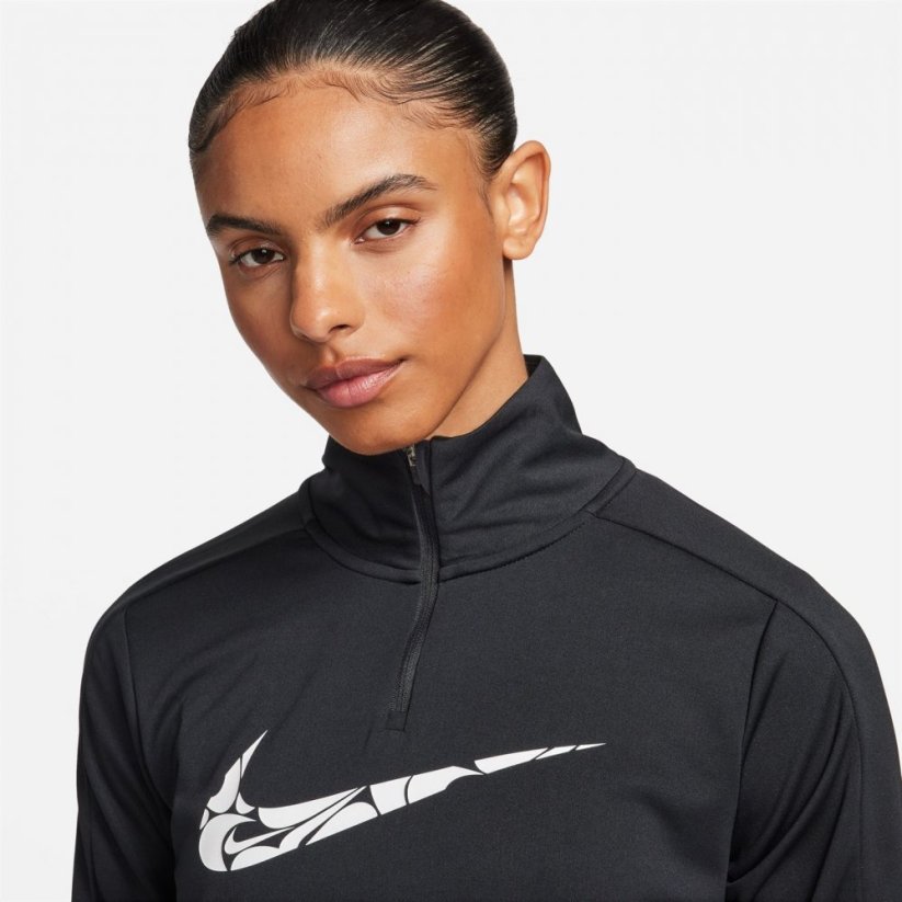 Nike Swoosh Women's Dri-FIT 1/2-Zip Mid Layer Black