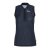 Slazenger Zip Sleeveless Polo Navy
