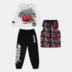 Character Unisex Kids Disney 3-Piece Fleece-Lined Gilet Cars