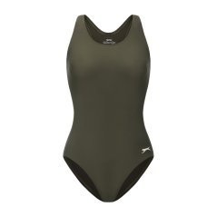Slazenger Racer Back LYCRA® XTRA LIFE™ Swimsuit Ladies Khaki