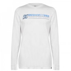 DC Longer Logo T Shirt White