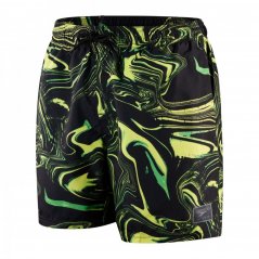 Speedo Printed Leisure 16 Swim pánske šortky Black/Green