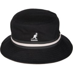 Kangol Stripe Bucket Hat Black