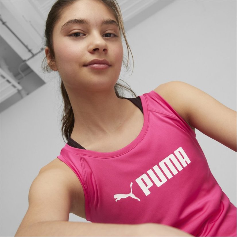 Puma FIT Logo Tank Top Juniors Orchid Shadow