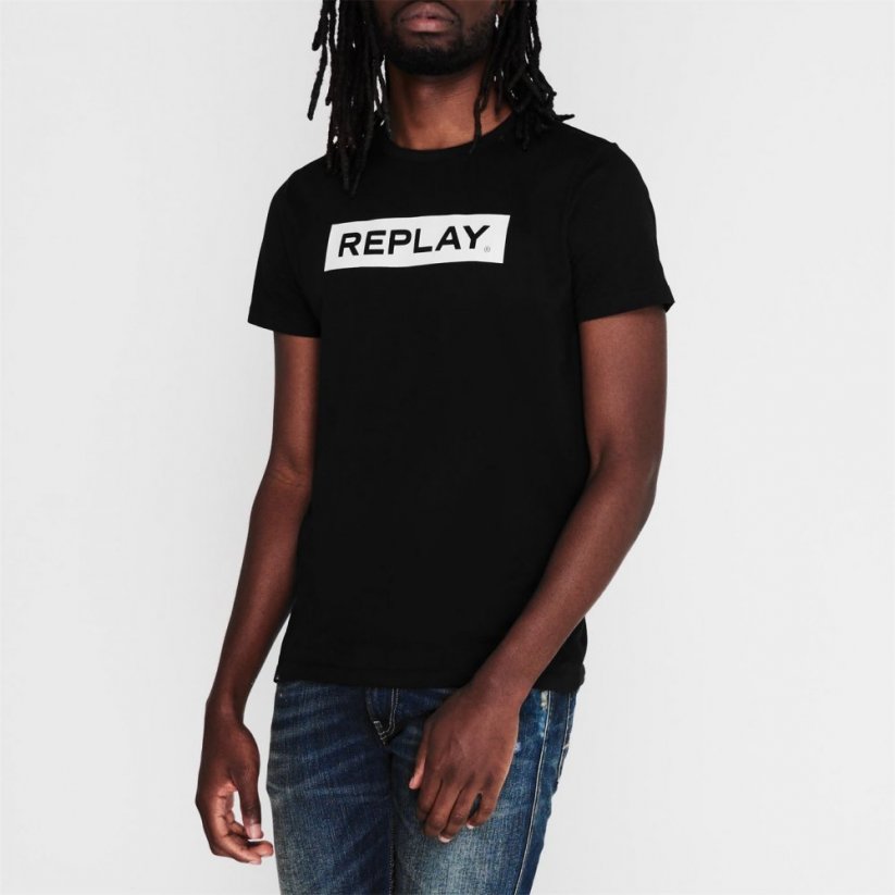 Replay Logo T Shirt velikost XL