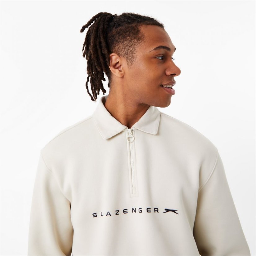 Slazenger ft. Aitch Half Zip Sweatshirt Cream