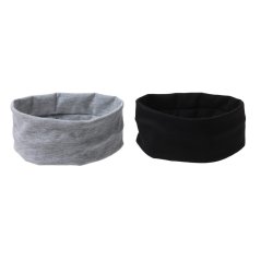 Miso 2Pk Stretch Headband Black/Grey